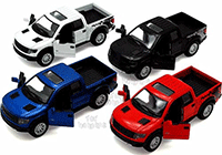 Kinsmart - Ford F-150 SVT Raptor SuperCrew Pickup w/ Sunroof (2013, 1/46 scale die cast model car, Asstd.) 5365D