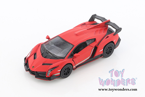5370/2D Kinsmart Matte Red Lamborghini Diecast Model Car