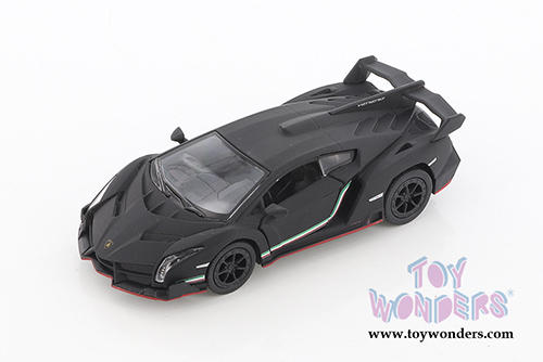 5370/2D Kinsmart Matte Black Lamborghini Diecast Model Car