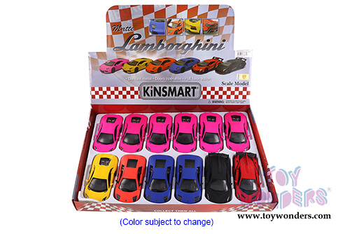 5370/2D Kinsmart Matte Lamborghini Diecast Model Car Display Box Package
