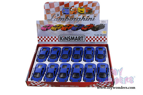 5370DBU Kinsmart Matte Lamborghini Murciélago Hard Top Diecast Model Car Display Box Package
