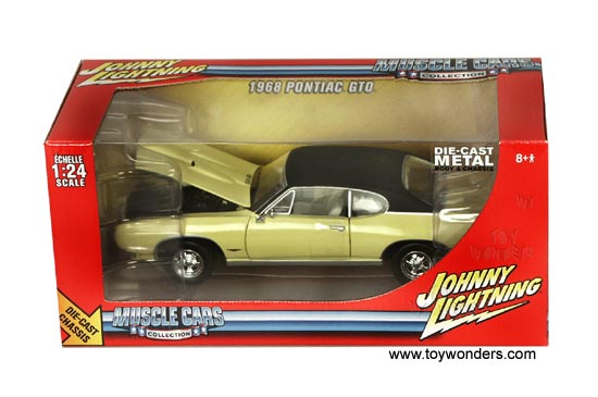 RC2 Johnny Lightning - Pontiac GTO (1968, 1:24, Pale Yellow) 53738YL