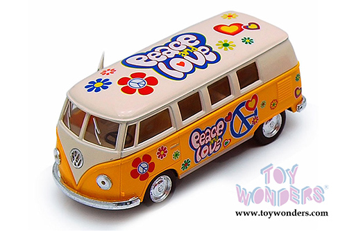 Kinsmart - Volkswagen Classical  Bus (1962, 1/32 scale diecast model car, Yellow) 5377FWYL