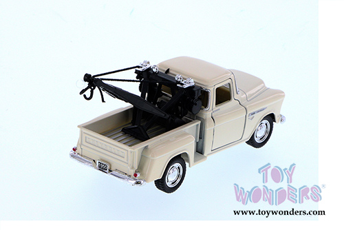 Kinsmart - Chevy 3100 Stepside Tow Truck (1955, 1/32 scale diecast model car, Asstd.) 5378D