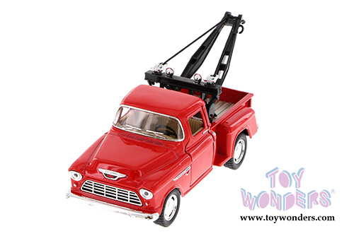 Kinsmart - Chevy 3100 Stepside Tow Truck (1955, 1/32 scale diecast model car, Asstd.) 5378D
