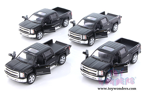 Kinsmart - Chevrolet® Silverado™ Pick-up Truck (2014, 1/46 scale die cast model car, Black) 5381DBK