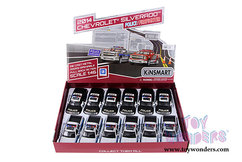 Kinsmart - Chevrolet Silverado Police Pick-up Truck (2014, 1/46 scale die cast model car, Asstd.) 5381DP/2