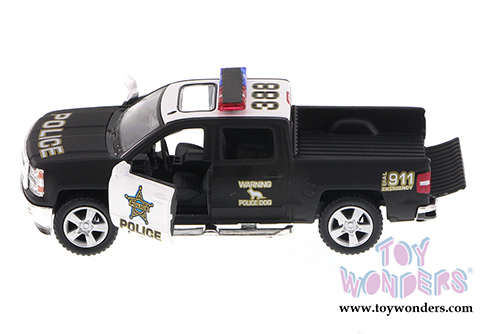 5381DP Kinsmart 2014 Chevrolet Silverado Police Pickup Diecast Model Car