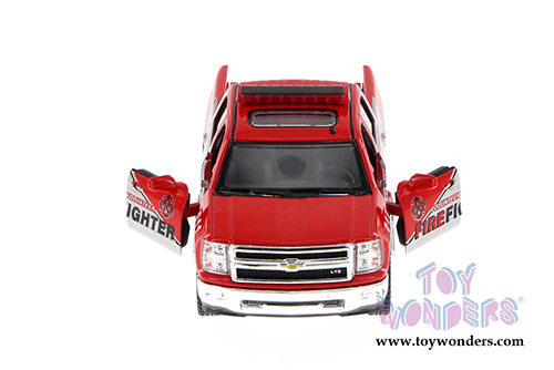 5381DPR Kinsmart 2014 Chevrolet Silverado Police Firefighter Pick-up Diecast Model Car