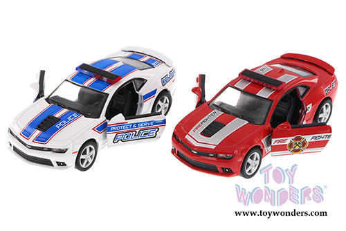 5383DPR Kinsmart 2014 Chevrolet Camaro Police and Firefighter Diecast Model Car