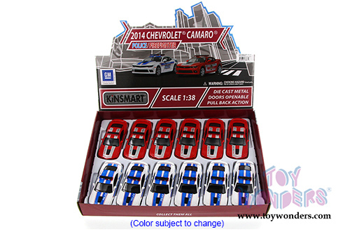 5383DPR Kinsmart 2014 Chevrolet Camaro Police and Firefighter Diecast Model Car Display Box Package