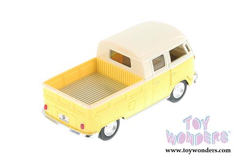 Kinsmart - Volkswagen Classical  Bus Double Cab Pickup (1963, 1/34 scale diecast model car, Asstd.) 5387DY