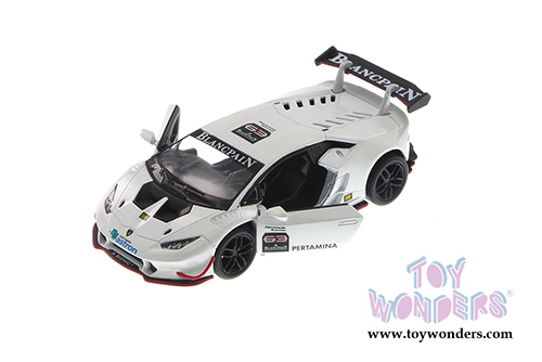 5389D Kinsmart White Lamborghini Huracan LP620-2 Super Trofeo Diecast Model Car