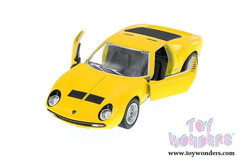5390WYL Kinsmart Yellow 1971 Lamborghini Miura P400 Diecast Model Car