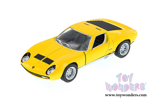5390WYL Kinsmart Yellow 1971 Lamborghini Miura P400 Diecast Model Car