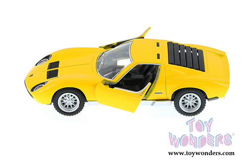 5390WYL Kinsmart Yellow 1971 Lamborghini Miura P400 Diecast Model Car