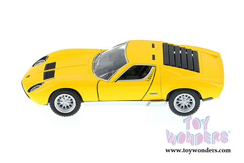 5390WYL Kinsmart Yellow 1971 Lamborghini Miura P400 Diecast Model Car