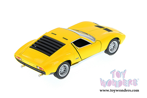 5390WYL Kinsmart Yellow 1971 Lamborghini Miura P400 Diecast Model Car