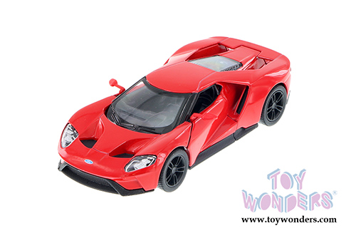 5391D Kinsmart Red 2017 Ford GT Hardtop Diecast Model Car