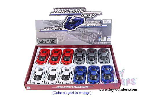 5391D Kinsmart 2017 Ford GT Hardtop Diecast Model Car Display Box Package