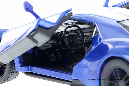 Kinsmart - Ford GT with Stripes Hard Top (2017, 1/38 scale diecast model car, Blue) 5391FWBU