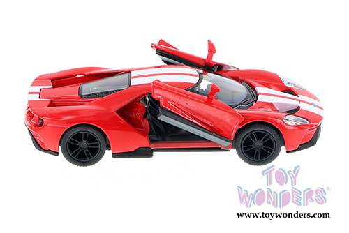 Kinsmart - Ford GT with Stripes Hard Top (2017, 1/38 scale diecast model car, Red) 5391FWR