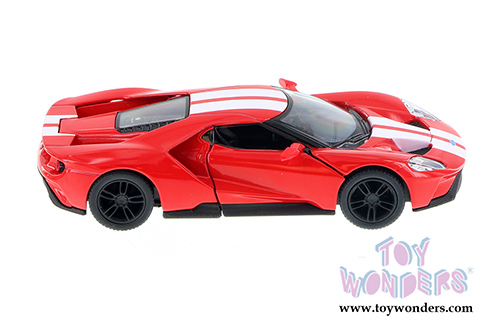Kinsmart - Ford GT with Stripes Hard Top (2017, 1/38 scale diecast model car, Red) 5391FWR