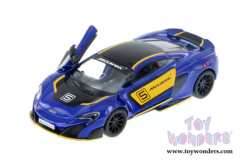5392DF Kinsmart Blue McLaren 675LT Diecast Model Car