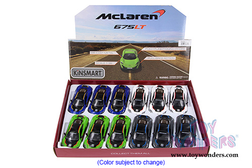 5392DF Kinsmart McLaren 675LT Diecast Model Car Display Box Package