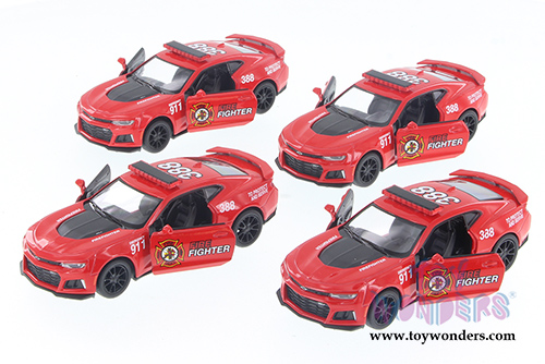 Kinsmart - Chevrolet Camaro ZL1 Firefighter Hard Top (2017, 1/38 scale diecast model car, Red) 5399DPR/R