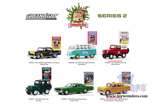 Greenlight - Garbage Pail Kids&reg; Series 2 Assortment (1/64 scale diecast model car, Asstd.) 54030/48
