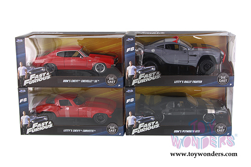 Jada Toys Fast & Furious - Assortment Pack W18 (1/24 scale die cast model car, Asstd.) 54030W18