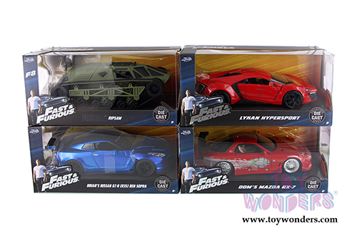 Jada Toys Fast & Furious - Assortment Pack W19 (1/24 scale die cast model car, Asstd.) 54030W19