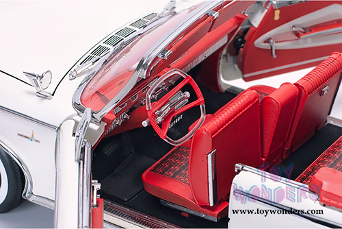 Sun Star Platinum - Plymouth Fury Open Convertible (1960, 1/18 scale die cast model car, Oyster White) 5403W