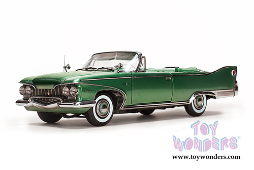Sun Star Platinum - Plymouth Fury Open Convertible (1960, 1/18 scale diecast model car, Chrome Green) 5404