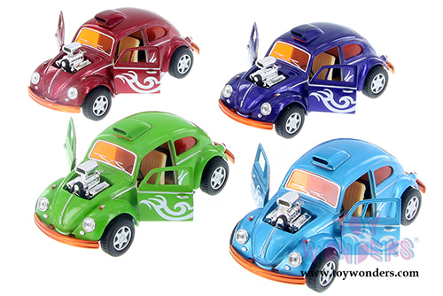 Kinsmart - Volkswagen Beetle Custom Drag Racer Hardtop (1/32 scale diecast model car, Asstd.) 5405D