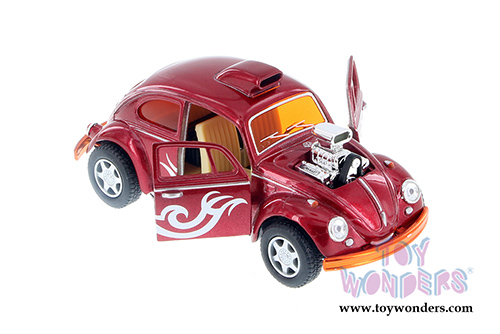 Kinsmart - Volkswagen Beetle Custom Drag Racer Hardtop (1/32 scale diecast model car, Asstd.) 5405D