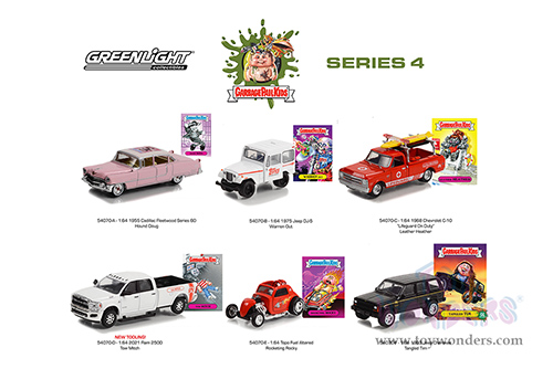 Greenlight - Garbage Pail Kids&reg; Series 4 Assortment (1/64 scale diecast model car, Asstd.) 54070/48