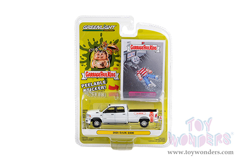 Greenlight - Garbage Pail Kids® Series 4 | Ram 2500 Pickup Truck "Tow Mitch" (2021, 1/64 scale diecast model car, White) 54070D/48