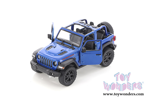 5412DA/BU Kinsmart Blue 2018 Jeep Wrangler Rubicon Diecast Model Car