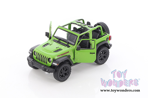 5412DA/GN Kinsmart Green 2018 Jeep Wrangler Rubicon Diecast Model Car