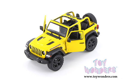 5412DA Kinsmart Yellow 2018 Jeep Wrangler Rubicon Diecast Model Car