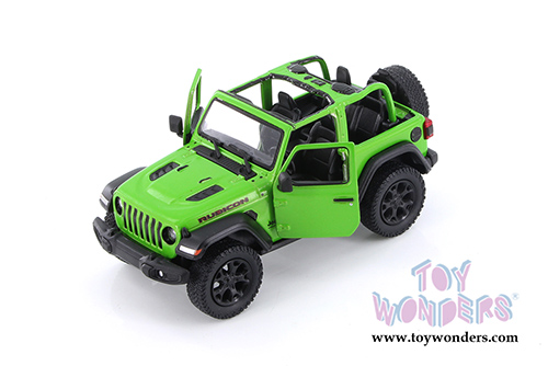 5412DA Kinsmart Green 2018 Jeep Wrangler Rubicon Diecast Model Car