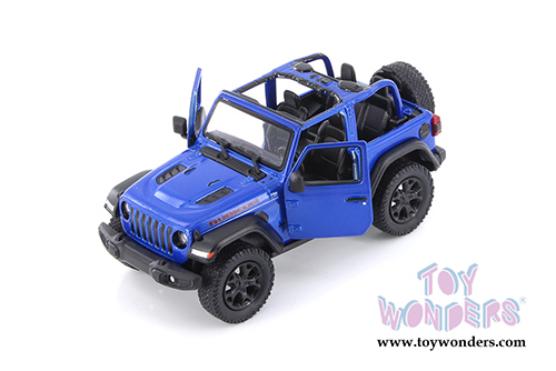 5412DA Kinsmart Blue 2018 Jeep Wrangler Rubicon Diecast Model Car