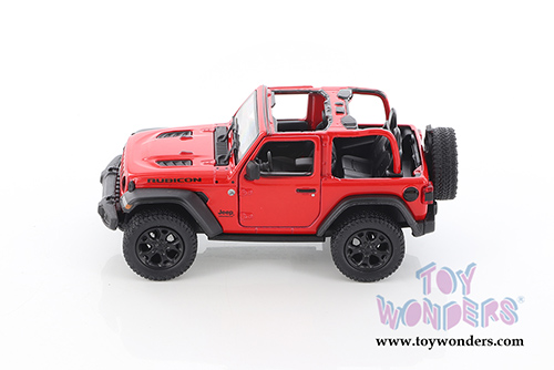 Kinsmart - Jeep® Wrangler Rubicon Open Top (2018, 1/34 scale die cast model car, Red) 5412DA/R