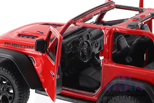 Kinsmart - Jeep® Wrangler Rubicon Open Top (2018, 1/34 scale die cast model car, Red) 5412DA/R