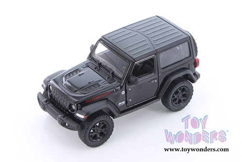 Kinsmart - Jeep® Wrangler Rubicon Hard Top (2018, 1/34 scale die cast model car, Black) 5412DK/BK