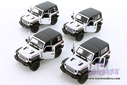 Kinsmart - Jeep® Wrangler Rubicon Hard Top (2018, 1/34 scale die cast model car, White) 5412DK/WT