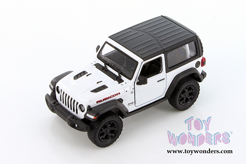 Kinsmart - Jeep® Wrangler Rubicon Hard Top (2018, 1/34 scale die cast model car, White) 5412DK/WT