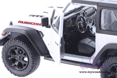 Kinsmart - Jeep® Wrangler Rubicon Hard Top (2018, 1/34 scale die cast model car, White) 5412DK/WT
